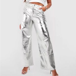 Chrome Wide Leg Pants